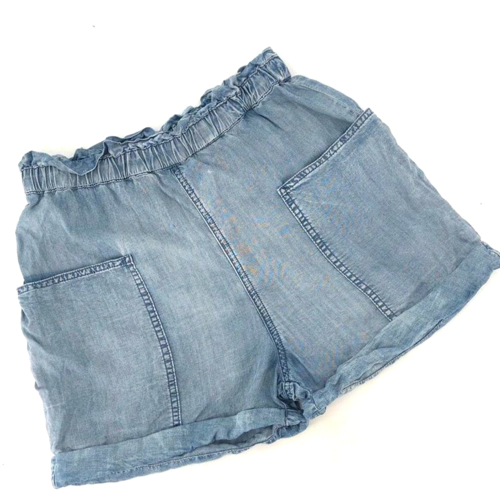 Aritzia Wilfred Free Jessica Chambray Shorts, Sz M